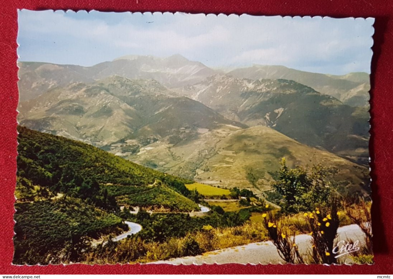 CPSM Grand Format - Les Environs De Prats De Mollo -(P.-O.) Vers La Frontière.. Route Du Col D'Ares Et Massif Du Canigou - Autres & Non Classés