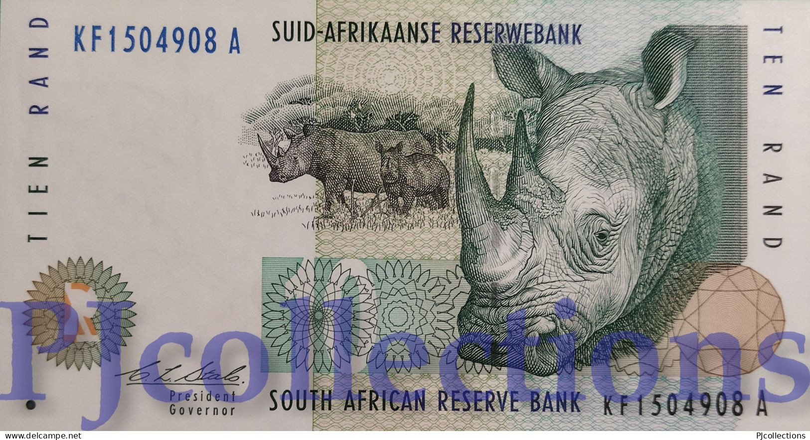 SOUTH AFRICA 10 RAND 1993 PICK 123a UNC - South Africa