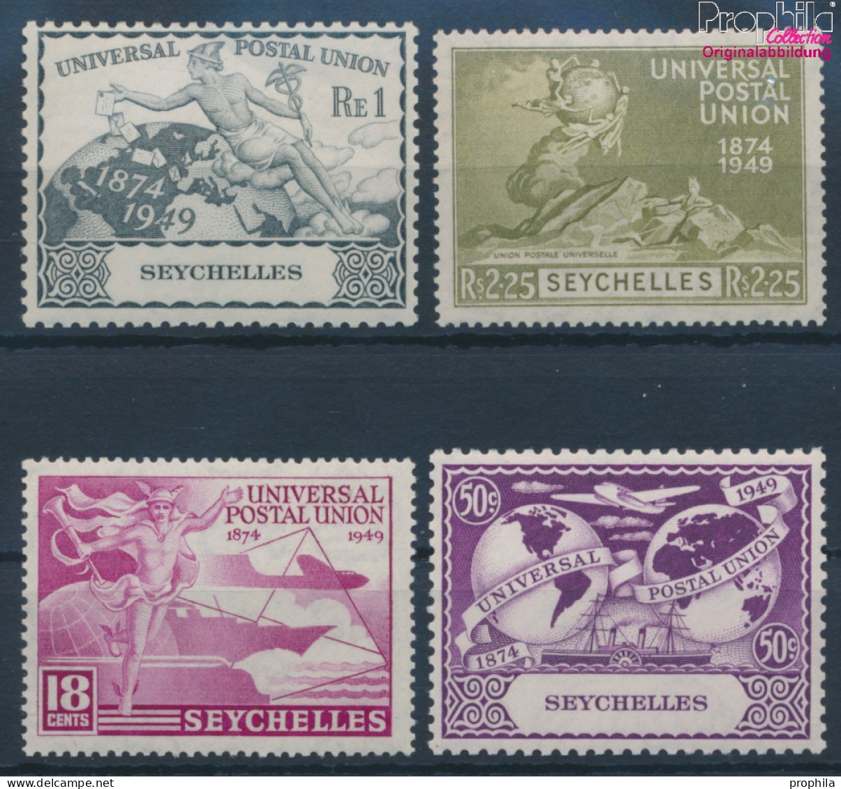 Seychellen Postfrisch 75 Jahre UPU 1949 75 Jahre UPU  (10364164 - Seychellen (...-1976)