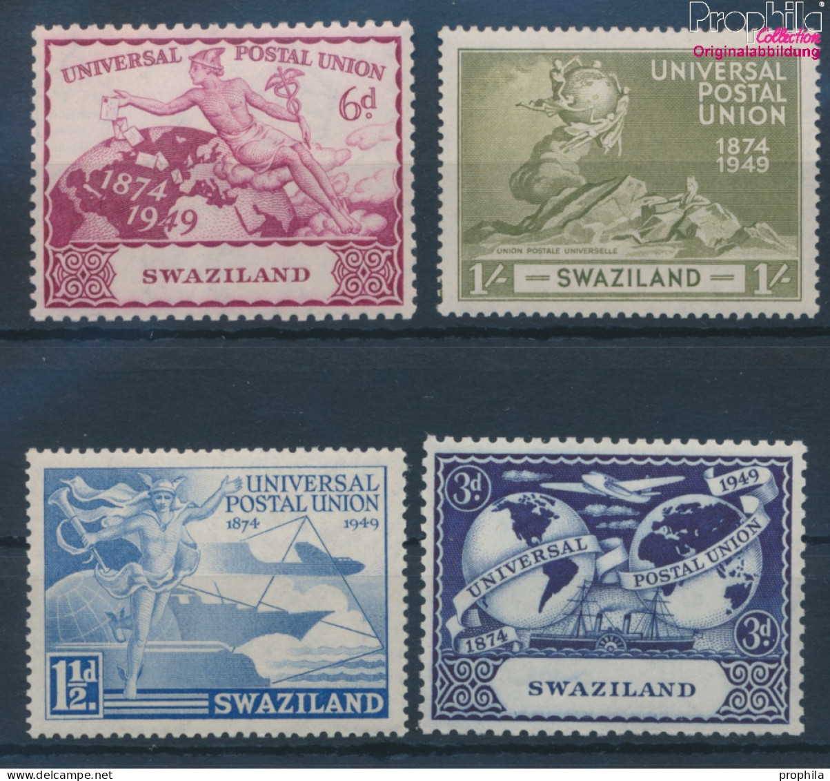 Swasiland 50-53 (kompl.Ausg.) Postfrisch 1949 75 Jahre UPU (10364155 - Swasiland (...-1967)