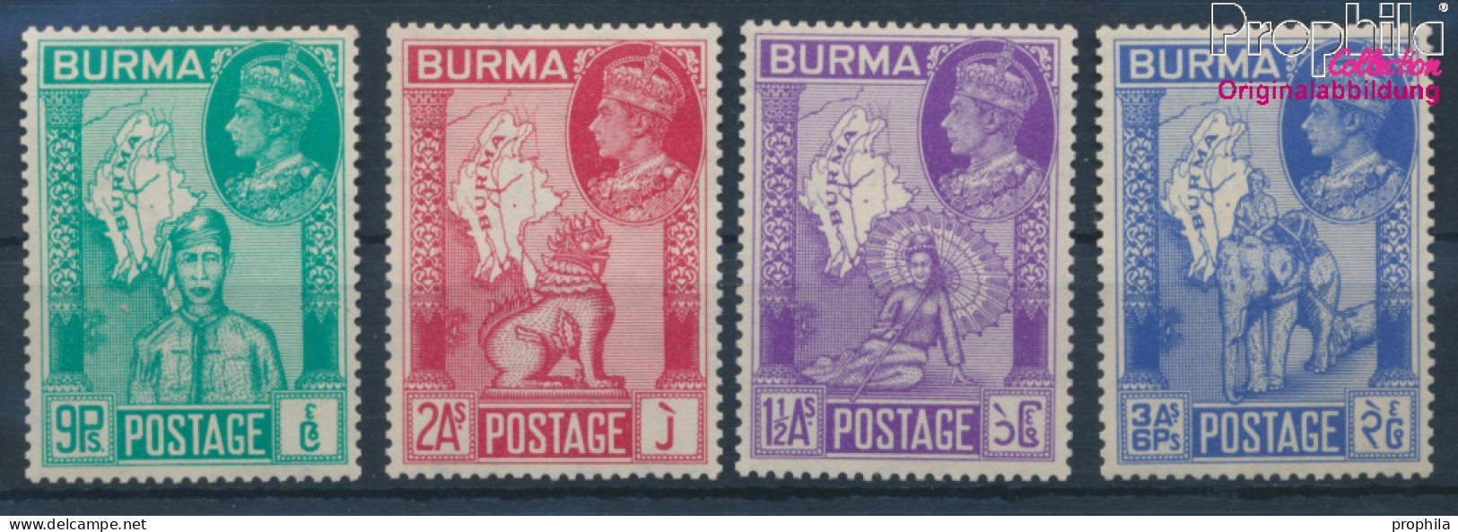 Birma 67-70 (kompl.Ausg.) Postfrisch 1946 Sieg Der Alliierten (10364136 - Myanmar (Birmanie 1948-...)