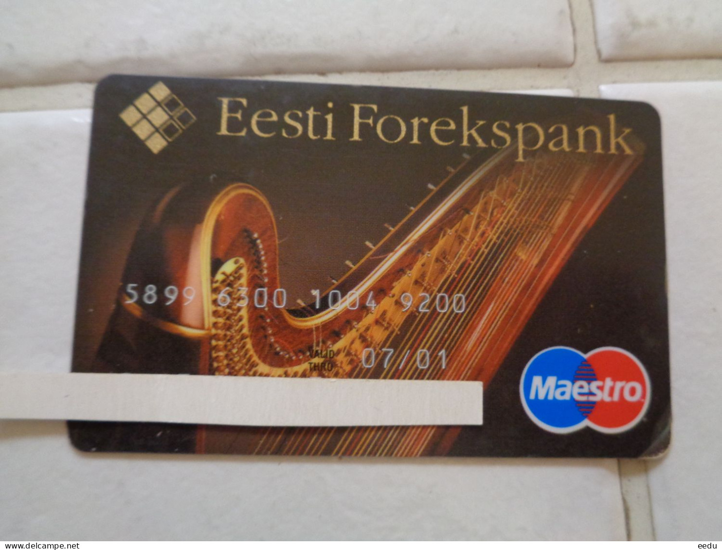 Estonia Bank Card - Cartes De Crédit (expiration Min. 10 Ans)