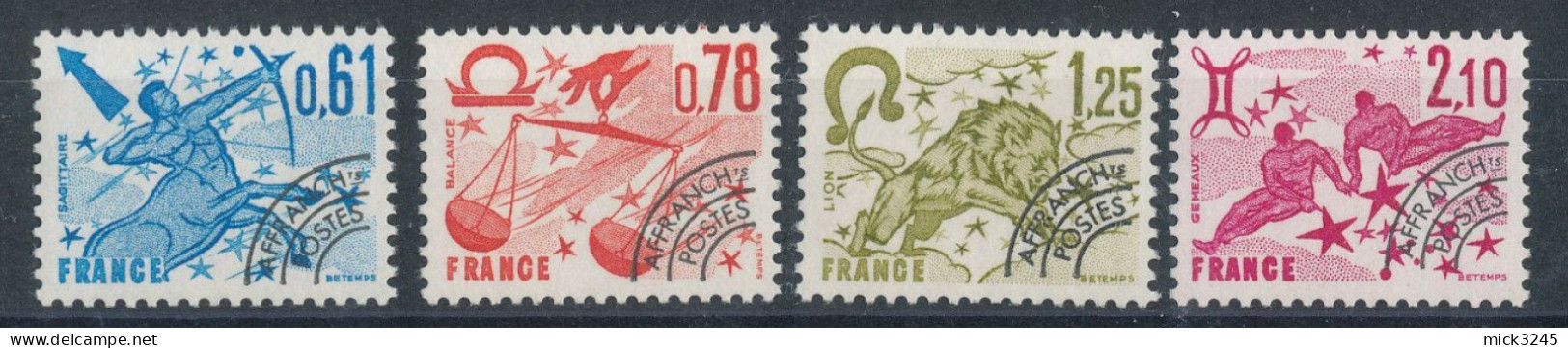 Préos N°154** à 157** Signes Du Zodiaque (Cote 3,50€) - 1964-1988