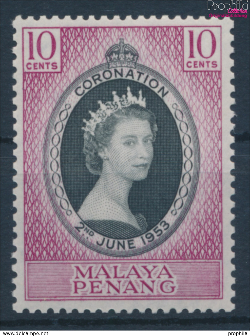 Malaysia - Penang Postfrisch Krönung 1953 Krönung  (10364127 - Penang