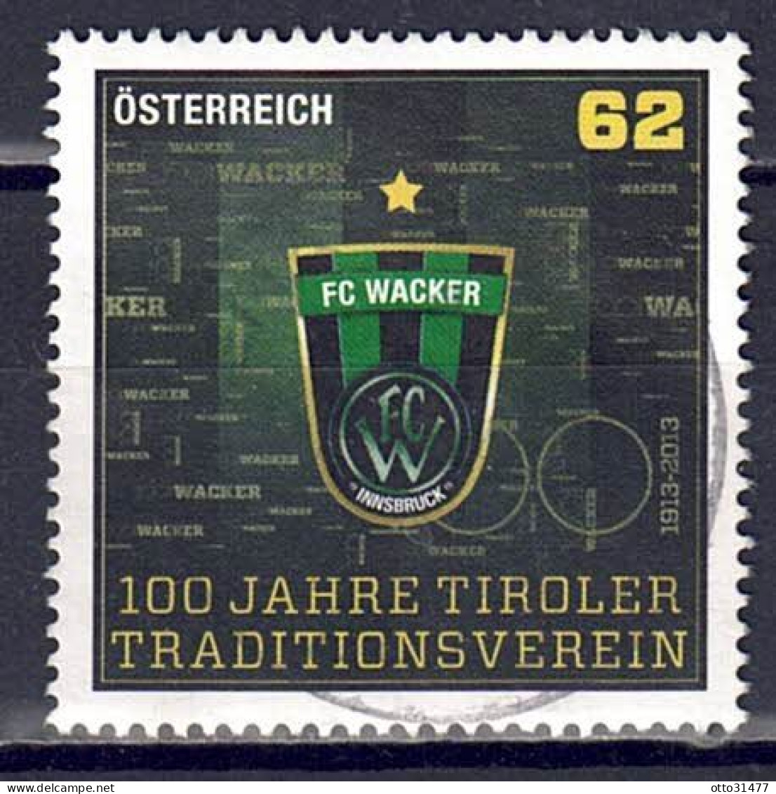 Österreich 2013 - FC Wacker Innsbruck, MiNr. 3085, Gestempelt / Used - Oblitérés
