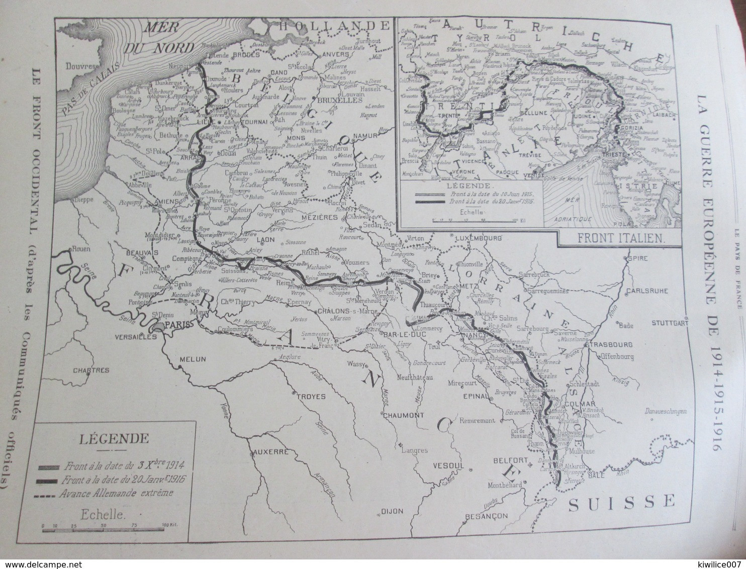 Guerre 14-18 Semaine Militaire  13 Au 20 Janvier 1916 ARMENTIERES   Bois Grenier  Ennetieres   Fleubaix + Carte Du Front - Non Classés