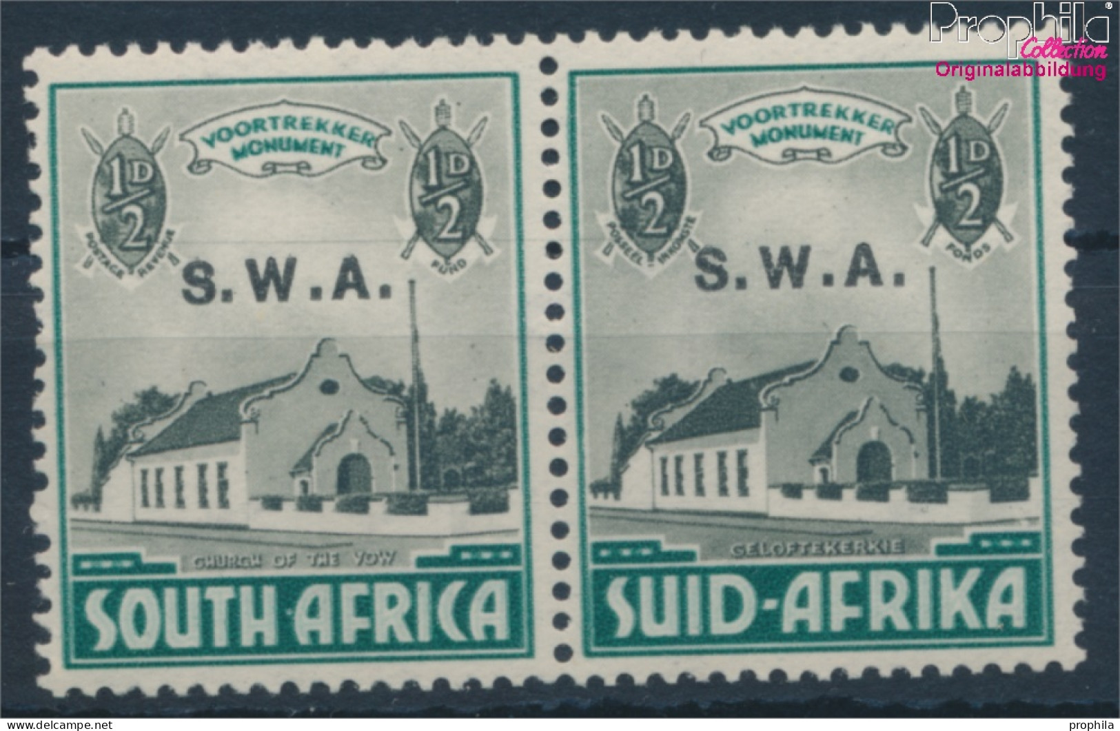 Namibia - Südwestafrika 172-173 Waagerechtes Paar Postfrisch 1935 Voortrekker-Marken (10363515 - Namibie (1990- ...)