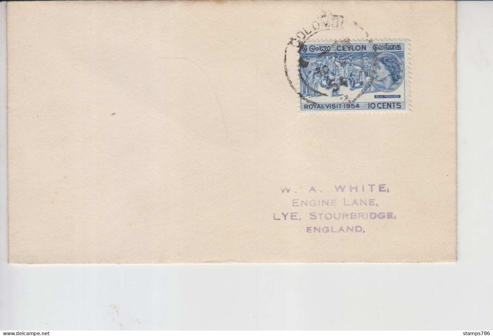 Ceylon 4 Covers Stamps {good Cover 5} UPU - Sri Lanka (Ceylon) (1948-...)