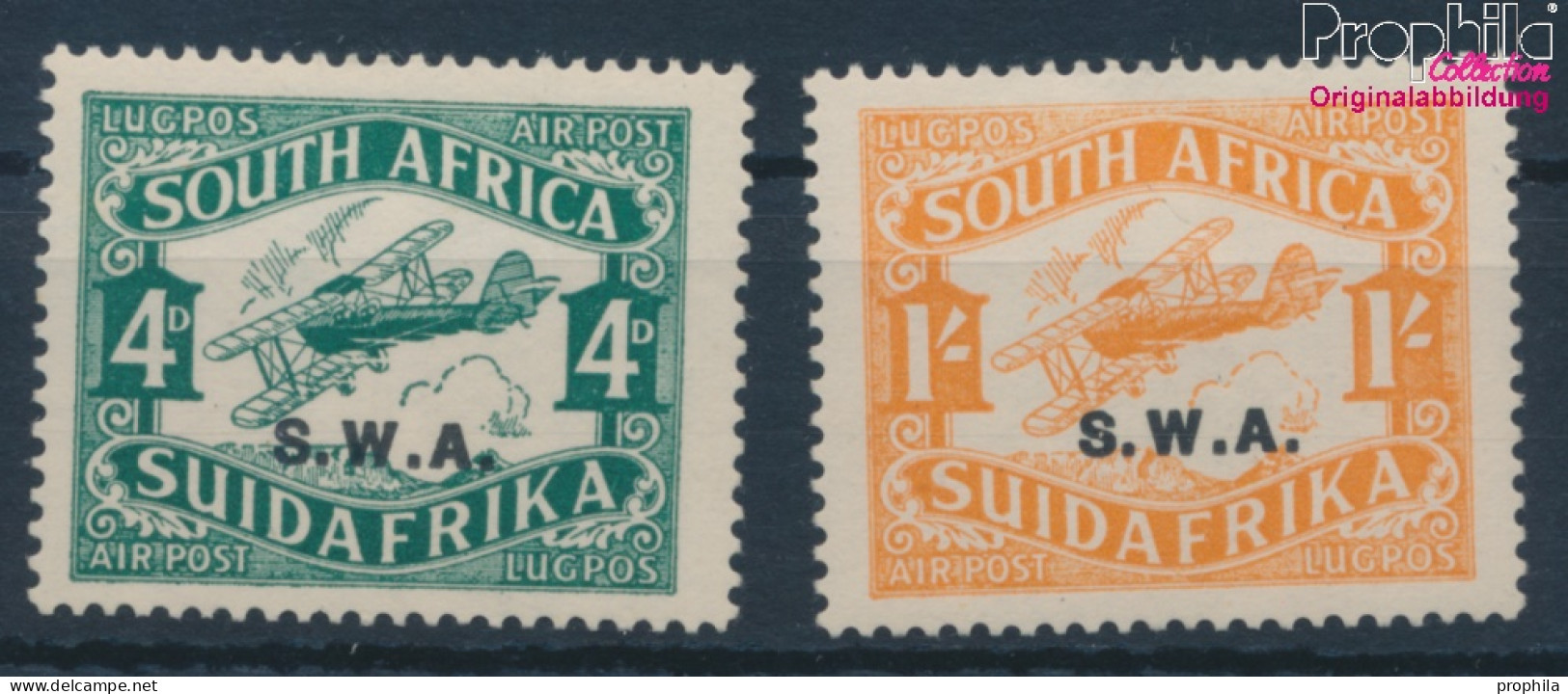 Namibia - Südwestafrika 138-139 (kompl.Ausg.) Mit Falz 1930 Flugpostmarken (10363502 - Namibia (1990- ...)