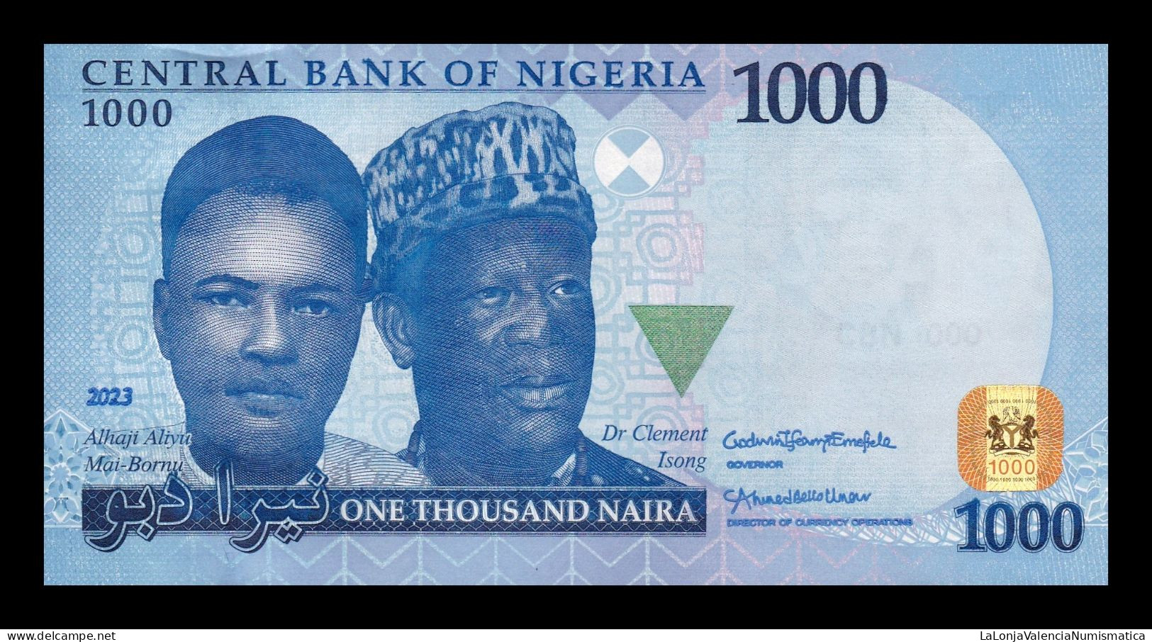 Nigeria 1000 Naira 2023 (2024) Pick 49b Sign 1 Sc Unc - Nigeria