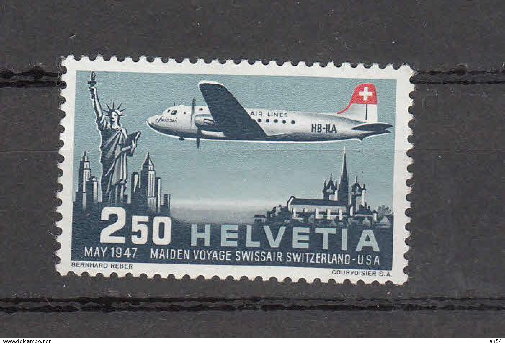 1947  PA   N° F42  NEUF*  COTE 12.00   CATALOGUE   SBK - Unused Stamps