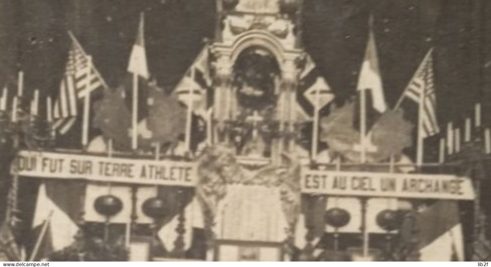 1918 France Chapelle Ardente Aviateur Franco-américain ? Escadrille Lafayette ? Aviation Athlète Poilus 14 18 Photo - War, Military