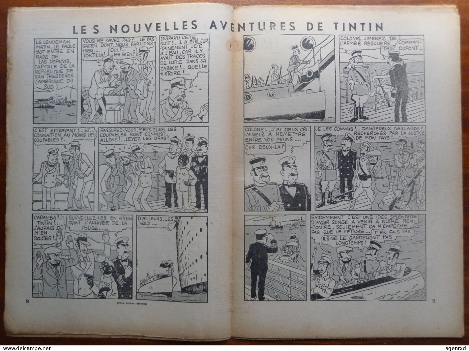 TINTIN – PETIT VINGTIEME – PETIT XX - N°13 Du 2 AVRIL 1936 - OREILLE CASSEE - Kuifje
