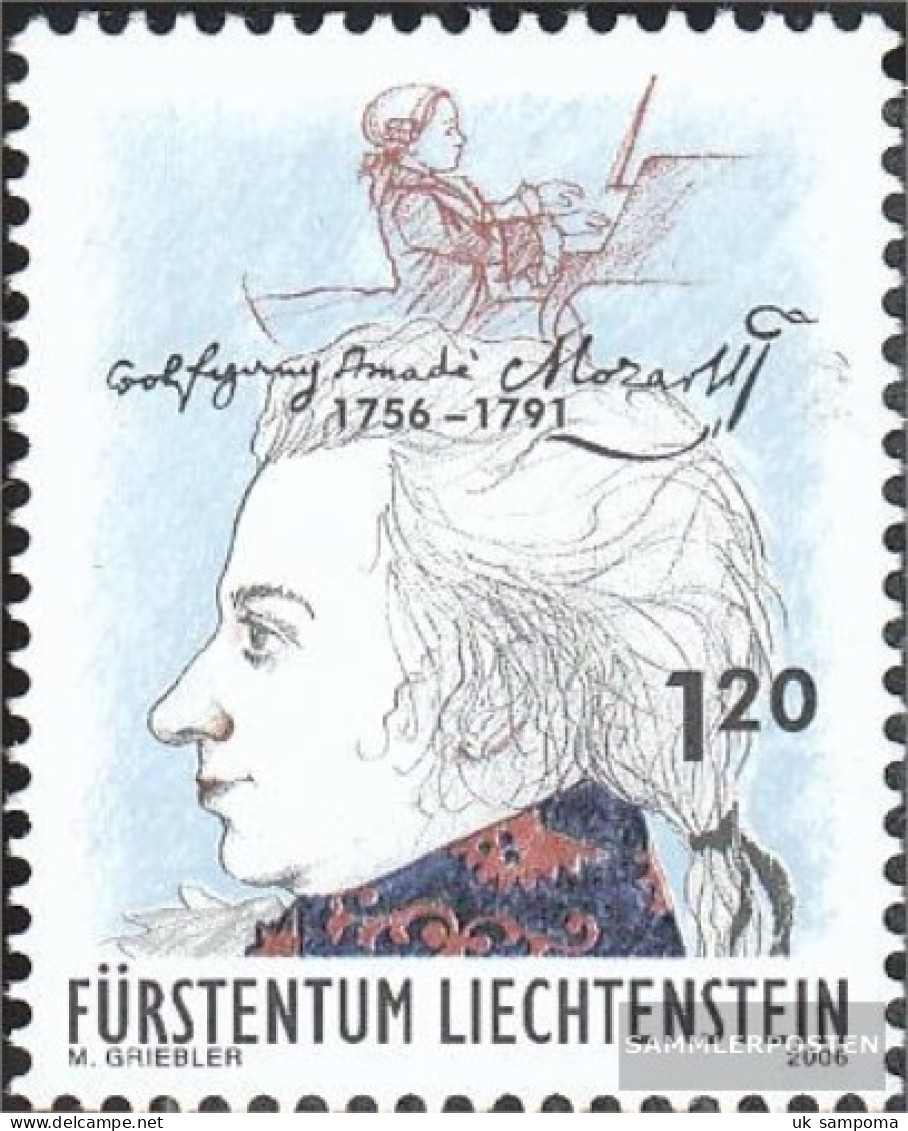 Liechtenstein 1427 (complete Issue) Unmounted Mint / Never Hinged 2006 Wolfgang Amadeus Mozart - Unused Stamps