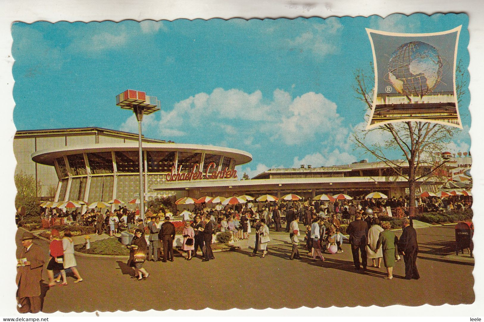 CM44. Vintage US Postcard.  New York World's Fair. The Schaefer Center - Exhibitions
