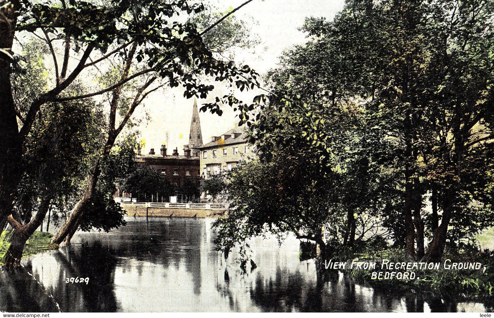 CM70. Vintage Postcard. View From The Recreation Ground, Bedford. - Bedford