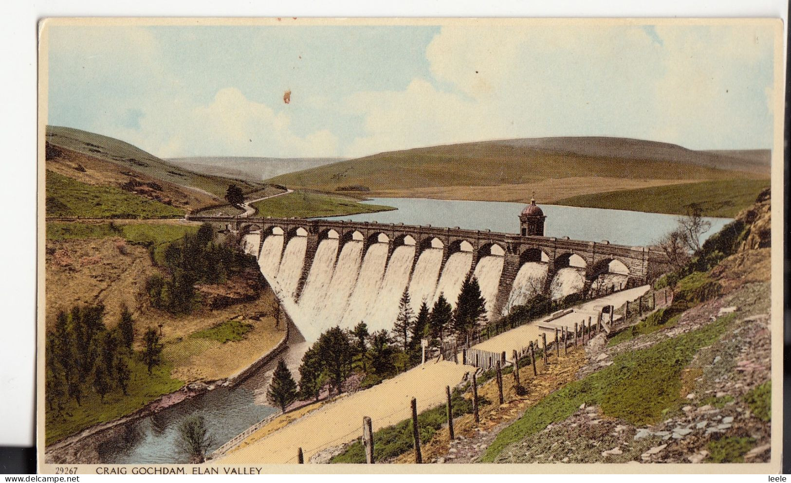 CM47. Vintage Postcard. Craig Goch Dam. Elan Valley. - Radnorshire