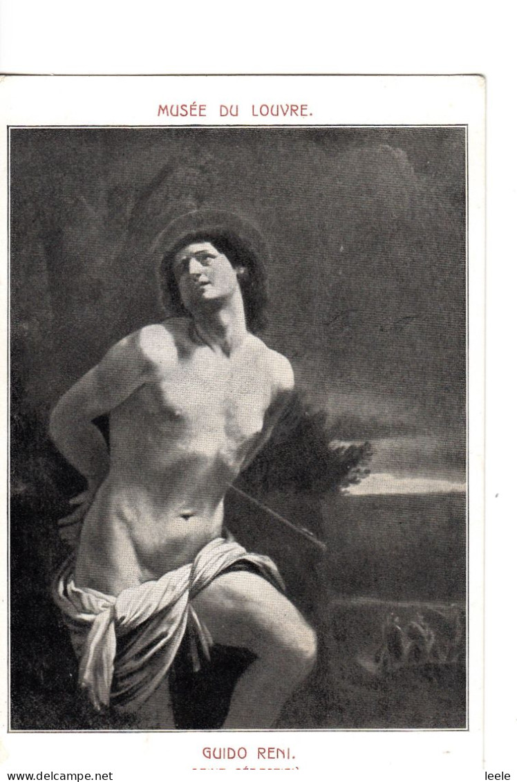 CM42. Vintage Postcard. Saint Sebastien. By Guido Reni. - Malerei & Gemälde