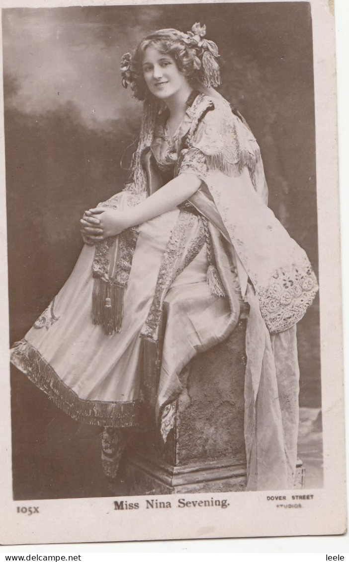 CM26. Vintage Postcard. Miss Nina Sevening. Actress - Artistes