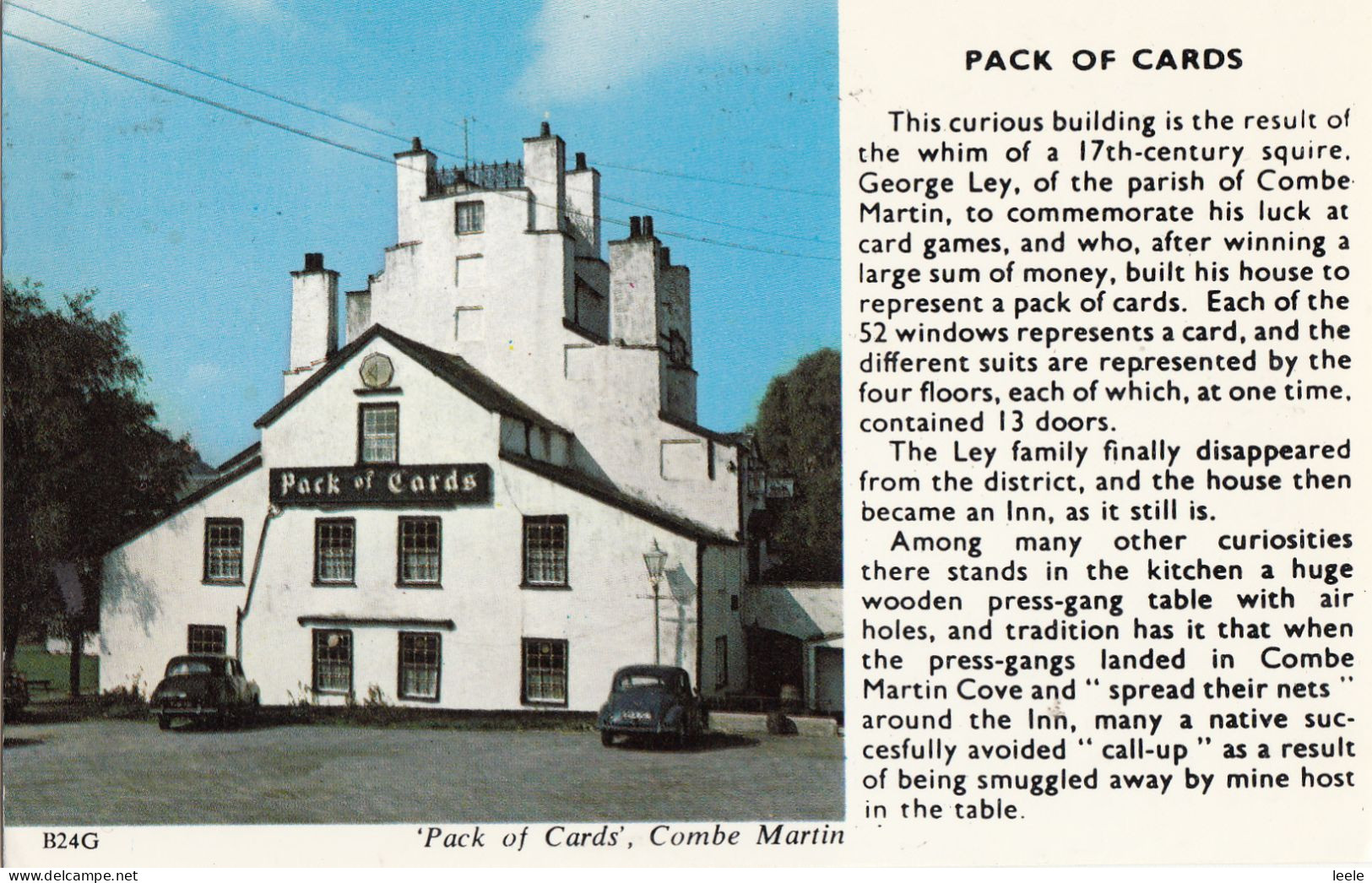 CM25. Postcard. Pack Of Cards. Inn At Combe Martin. Devon. - Sonstige & Ohne Zuordnung