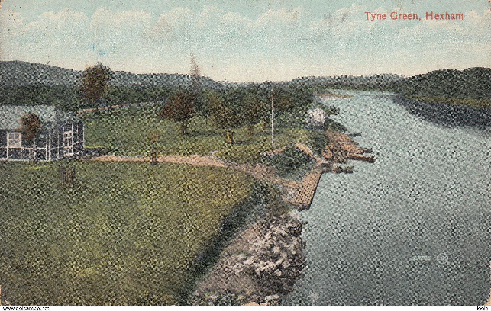 CM23.  Vintage Postcard. Tyne Green, Hexham. - Autres & Non Classés