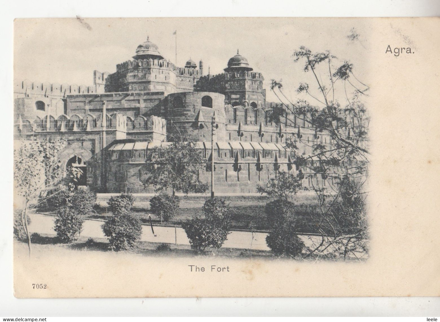 CM100.Vintage Undivided Postcard. The Fort, Agra, India. - Inde