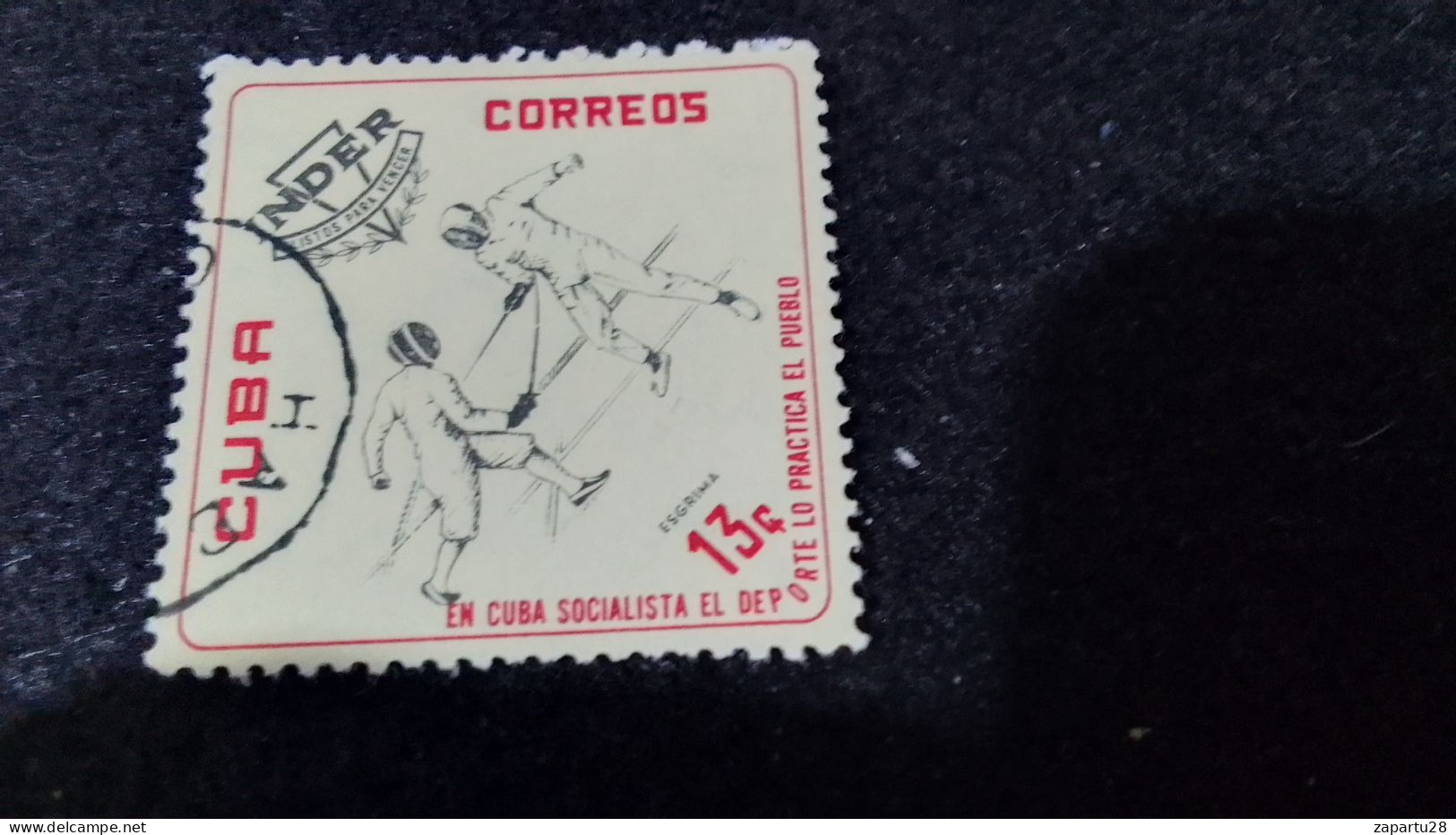CUBA- 1950--65- 13 C.    DAMGALI - Used Stamps