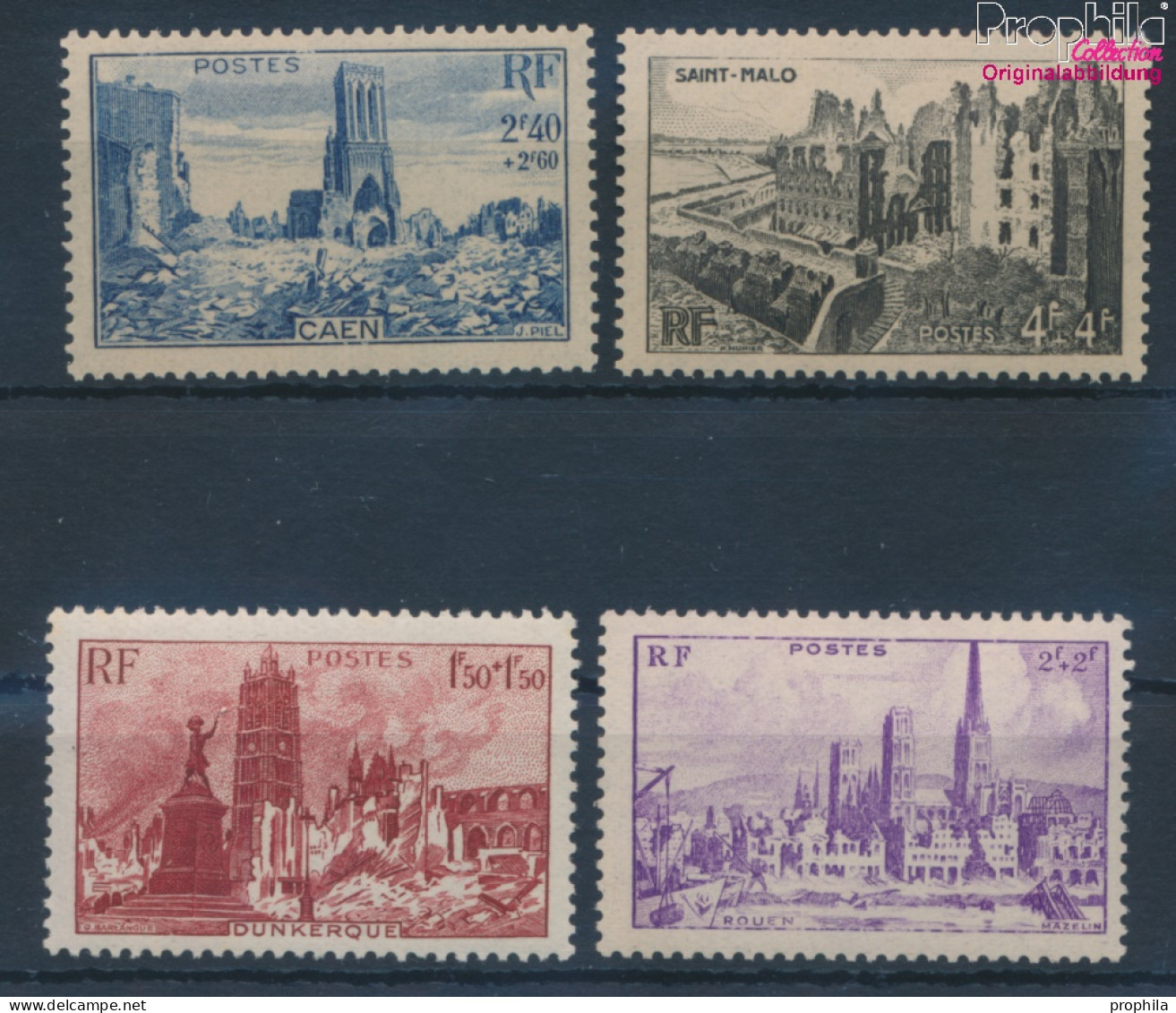 Frankreich 736-739 (kompl.Ausg.) Postfrisch 1945 Wiederaufbau Zerstörter Städte (10354809 - Unused Stamps