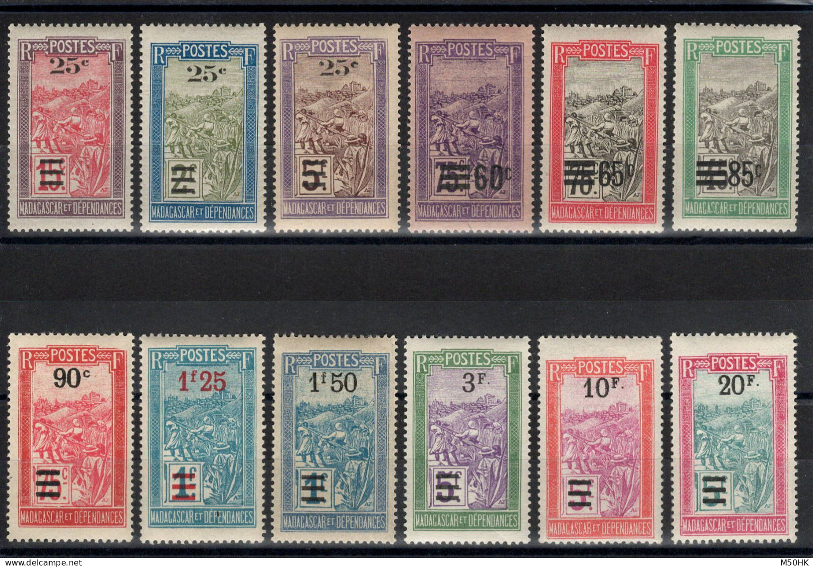 Madagascar - YV 144 à 155 N* MH Complète , Cote 41 Euros - Unused Stamps