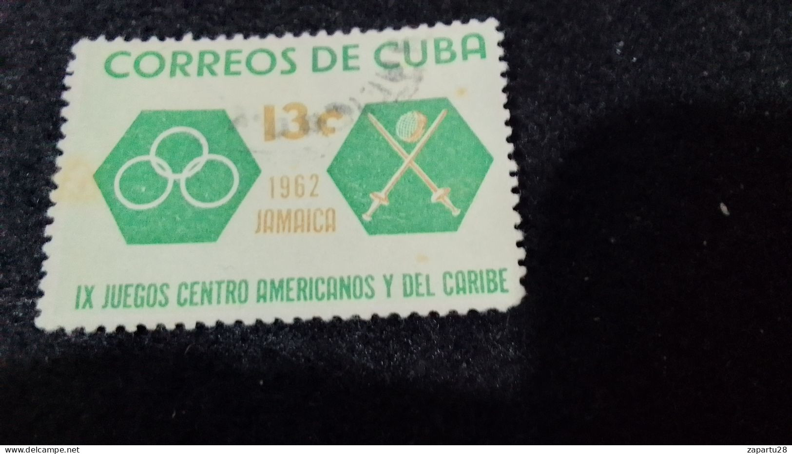 CUBA- 1950--65- 13 C.    DAMGALI - Usados