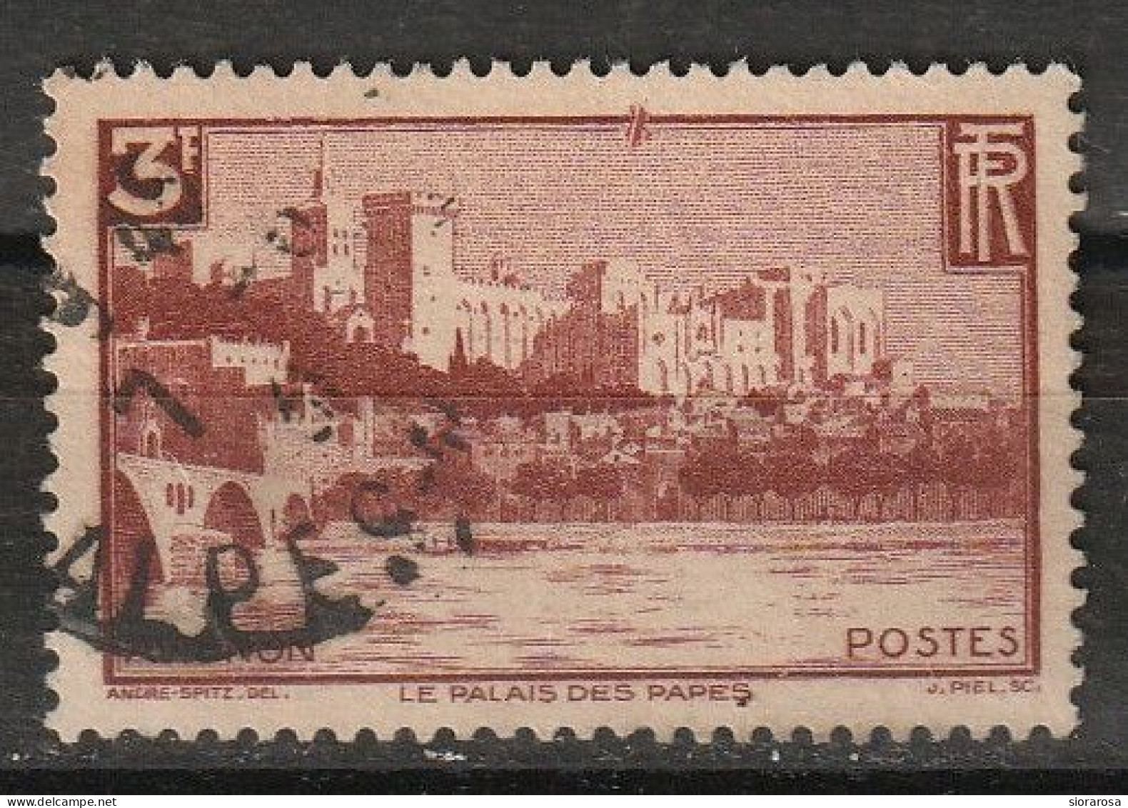 Francia 1938 - Papal Palace And Bénazet Bridge, Avignon - Used Stamps