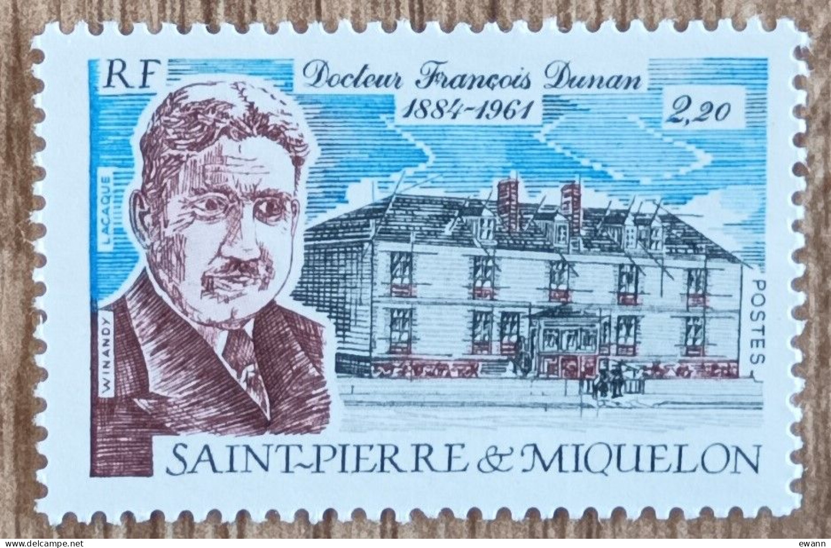 St Pierre Et Miquelon - YT N°476 - Docteur François Dunan - 1987 - Neuf - Ongebruikt