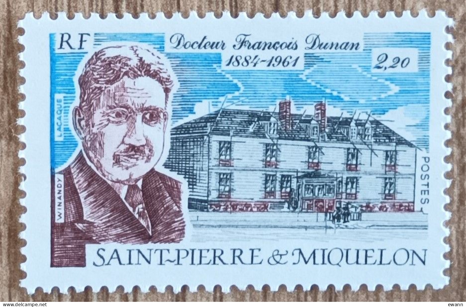 St Pierre Et Miquelon - YT N°476 - Docteur François Dunan - 1987 - Neuf - Neufs