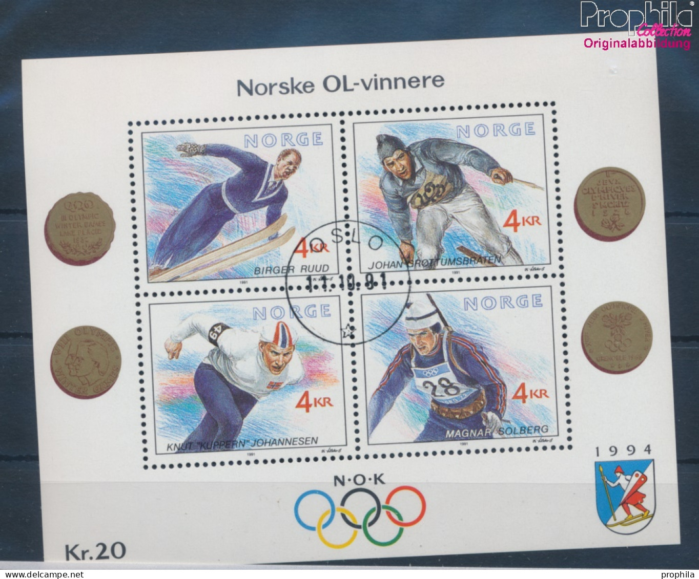 Norwegen Block16 (kompl.Ausg.) Gestempelt 1991 Winterolympiade (10343743 - Used Stamps
