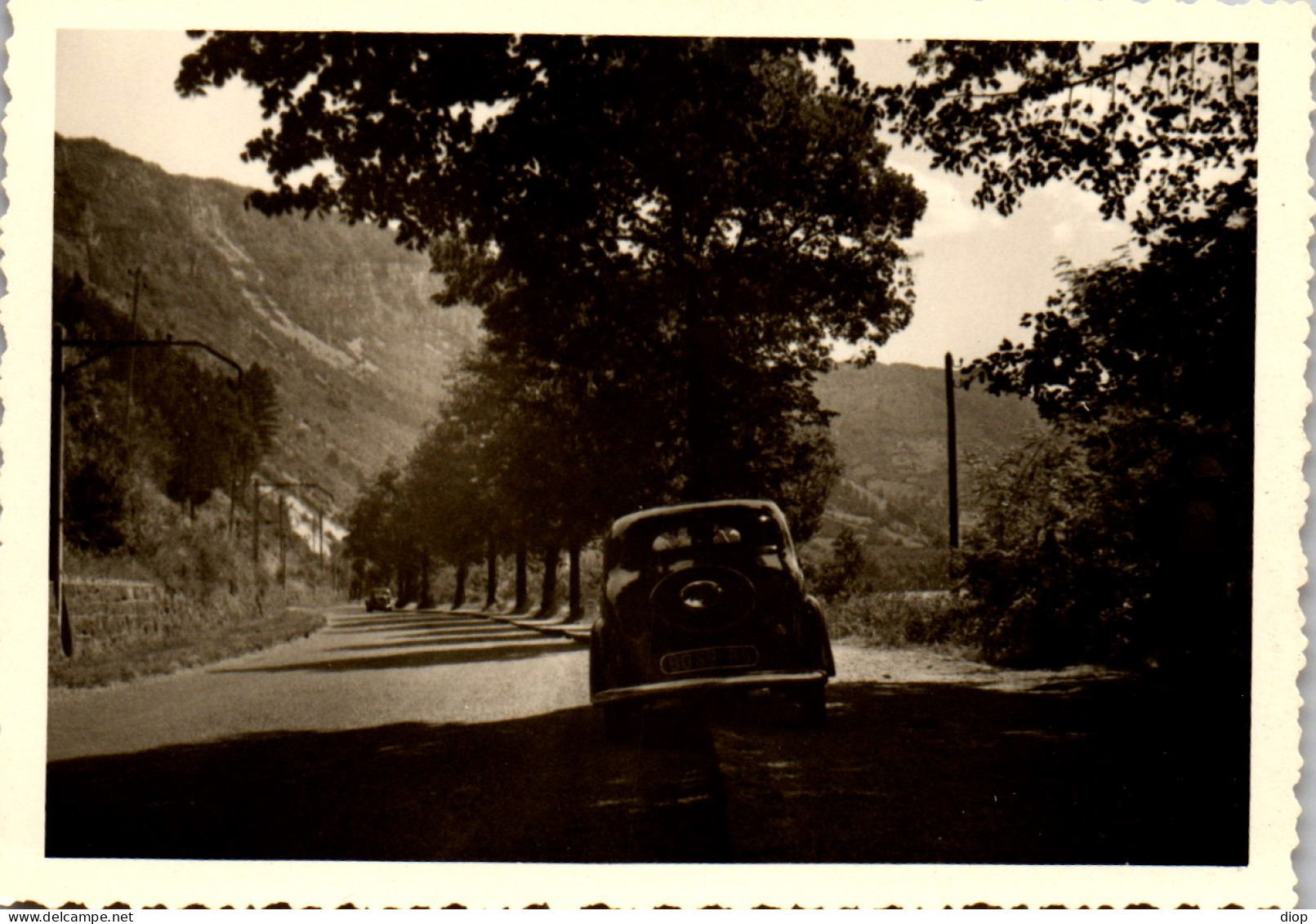 Photographie Photo Vintage Snapshot Amateur Automobile Voiture Auto Savoie - Cars
