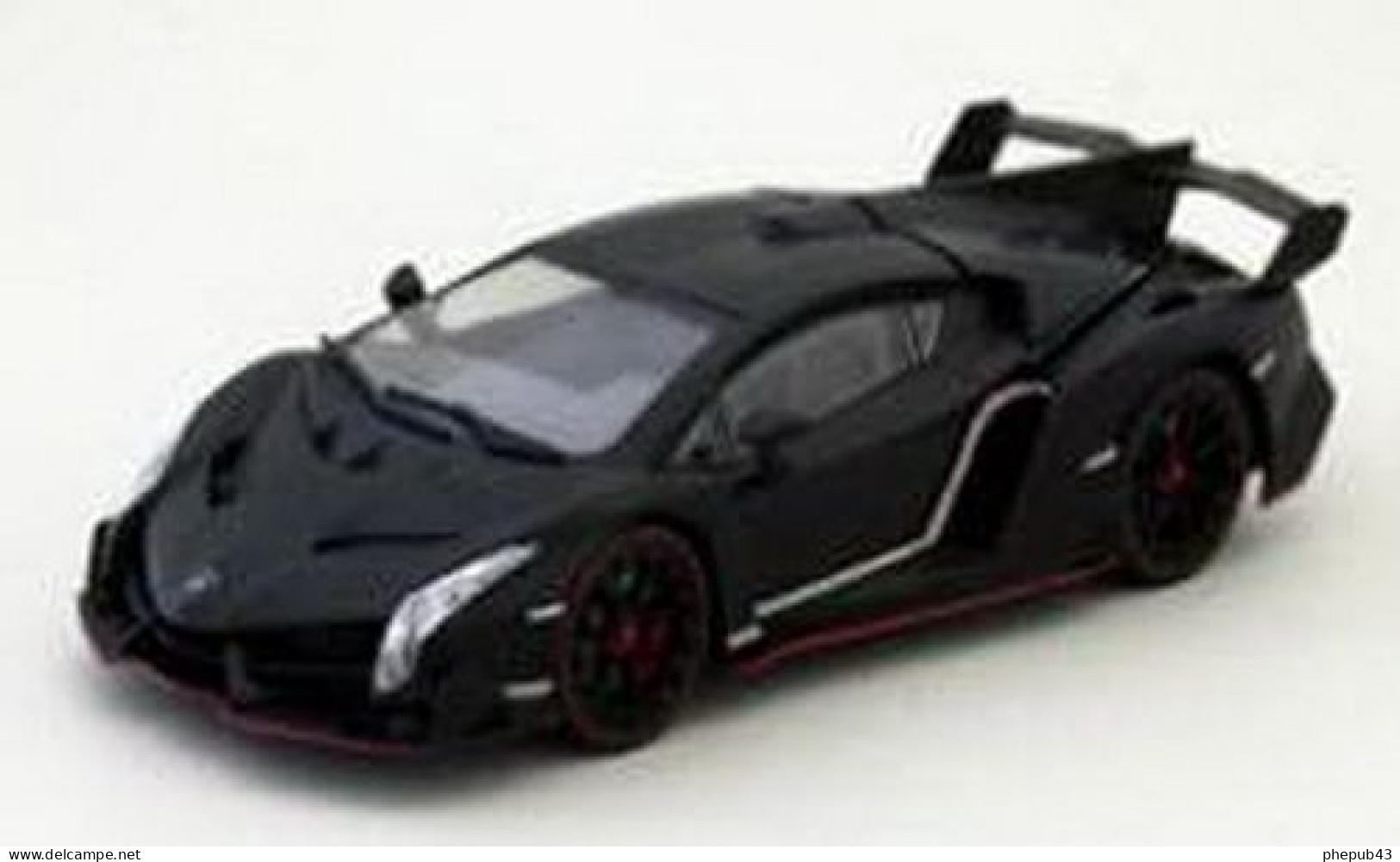 Lamborghini Veneno - 2014 - Black Mat + Red Character Line - Kyosho - Kyosho