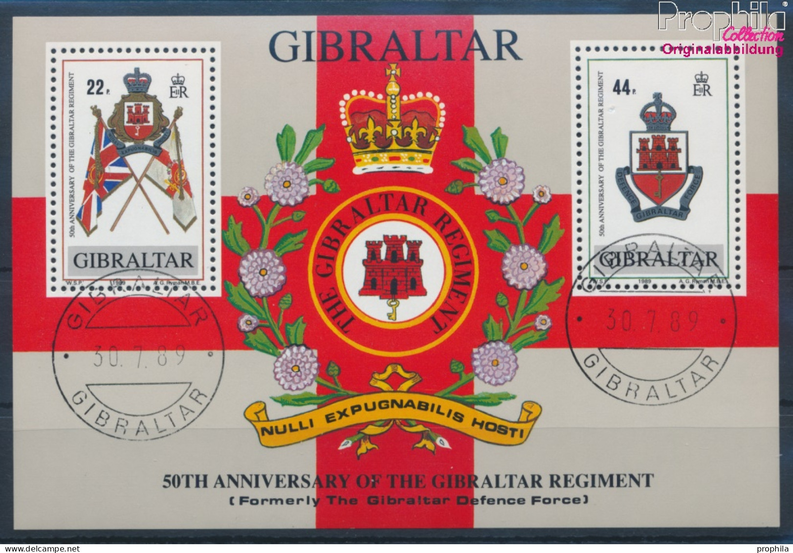 Gibraltar Block12 (kompl.Ausg.) Gestempelt 1989 Regiment Gibraltar (10343760 - Gibraltar