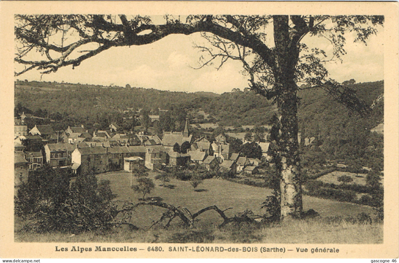 72-050 St-Leonard-des-Bois (Sarthe) - Vue Générale Imp-Photo A.Dolbeau - Le Mans - Les Alpes Mancelles N°6480 - Saint Leonard Des Bois