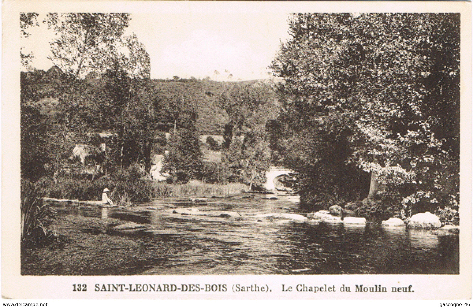 72-051 Saint-Léonard-des-Bois (Sarthe) - Le Chapelet Du Moulin Neuf Edit M.Toutain - Alençon - Les Alpes Mancelles N°132 - Saint Leonard Des Bois