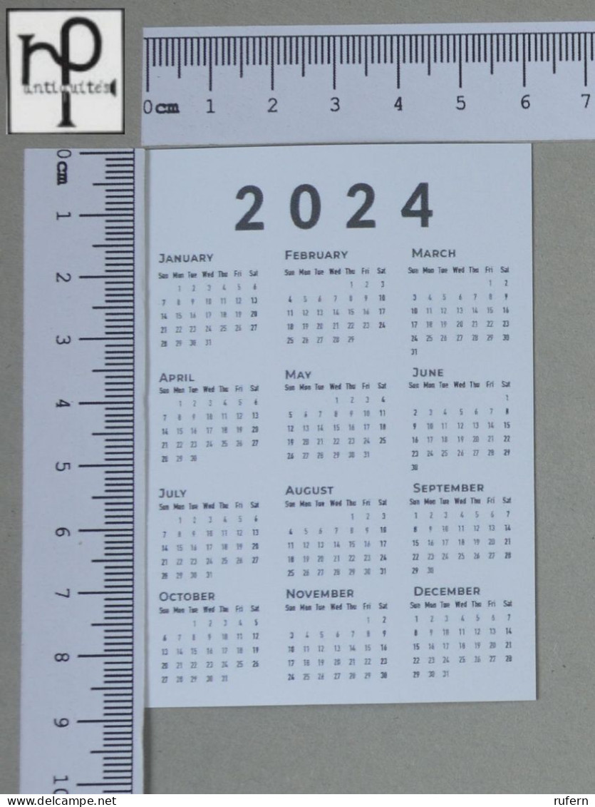 CALENDARS  - COGUMELOS - 2024 - 2 SCANS  - (Nº58751) - Petit Format : 2001-...