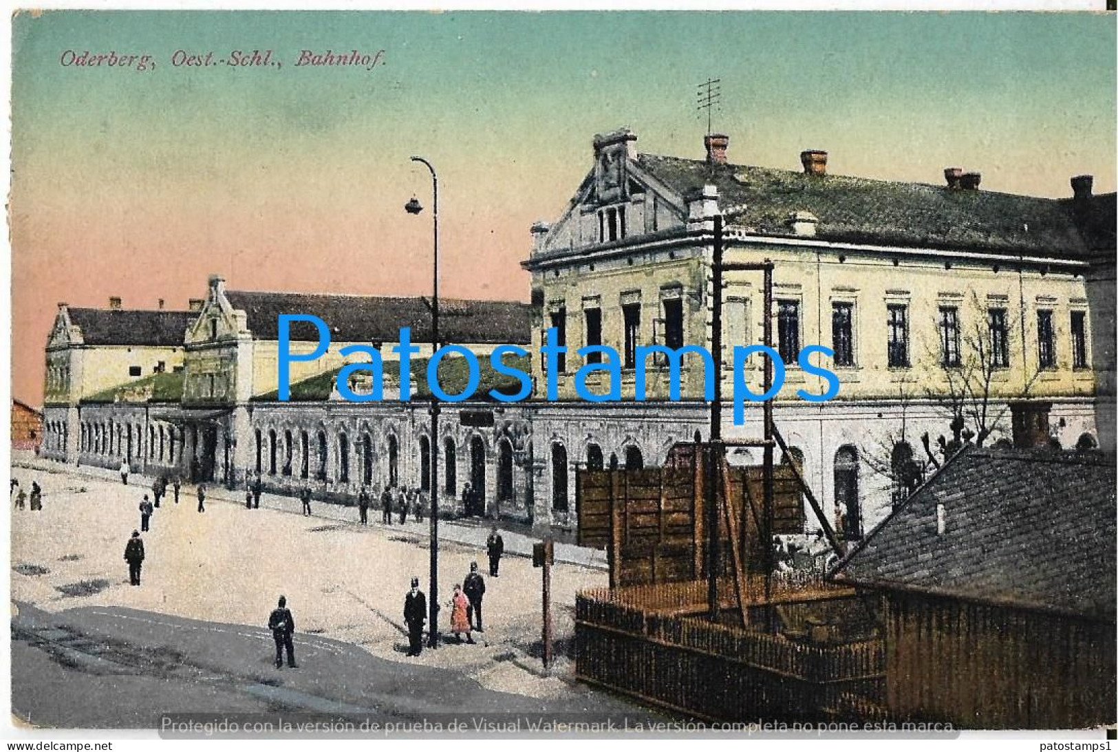 226151 GERMANY ODERBERG STATION TRAIN CIRCULATED TO AUSTRIA POSTAL POSTCARD - Other & Unclassified