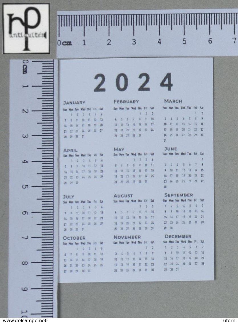 CALENDARS  - COGUMELOS - 2024 - 2 SCANS  - (Nº58752) - Small : 2001-...