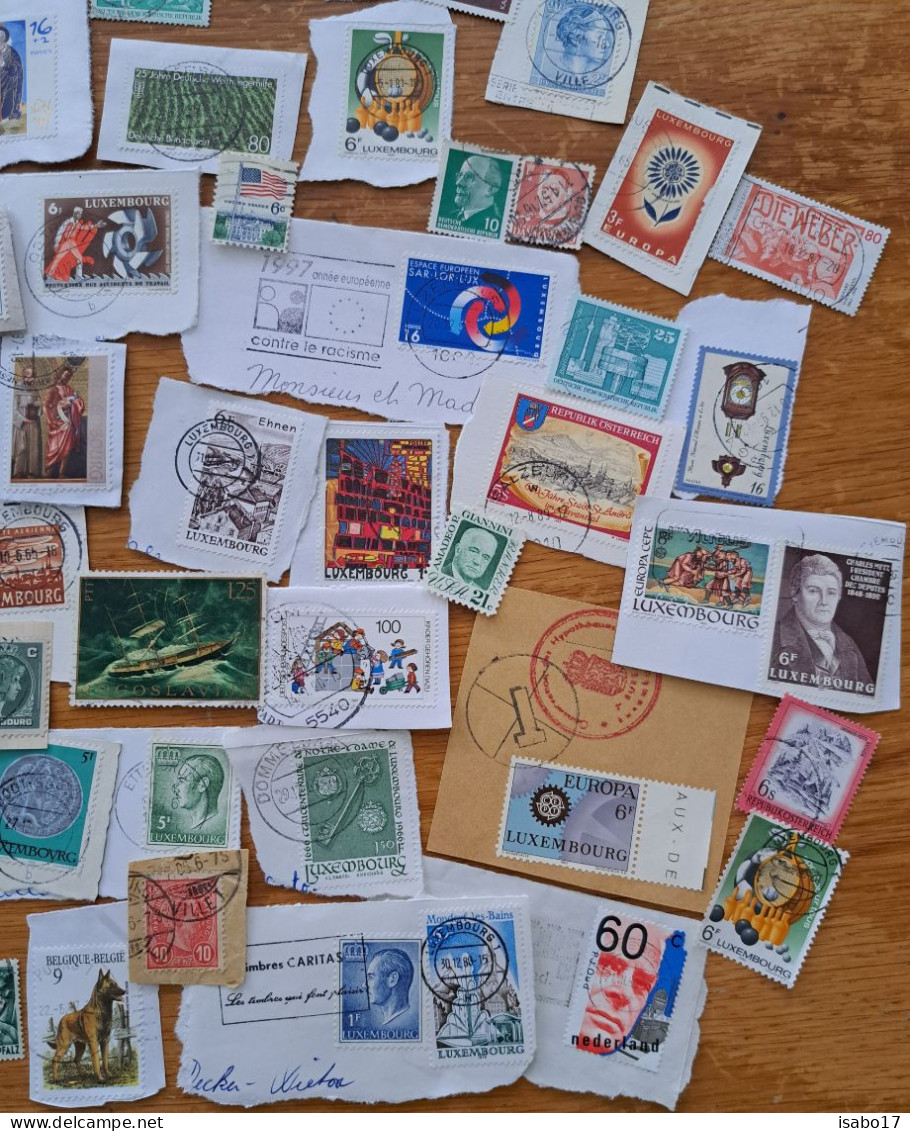 Lot Von 100 Briefmarken Von Sehr Alt Bis Neu Haupts.Luxemburg + Deutschland - Alla Rinfusa (max 999 Francobolli)