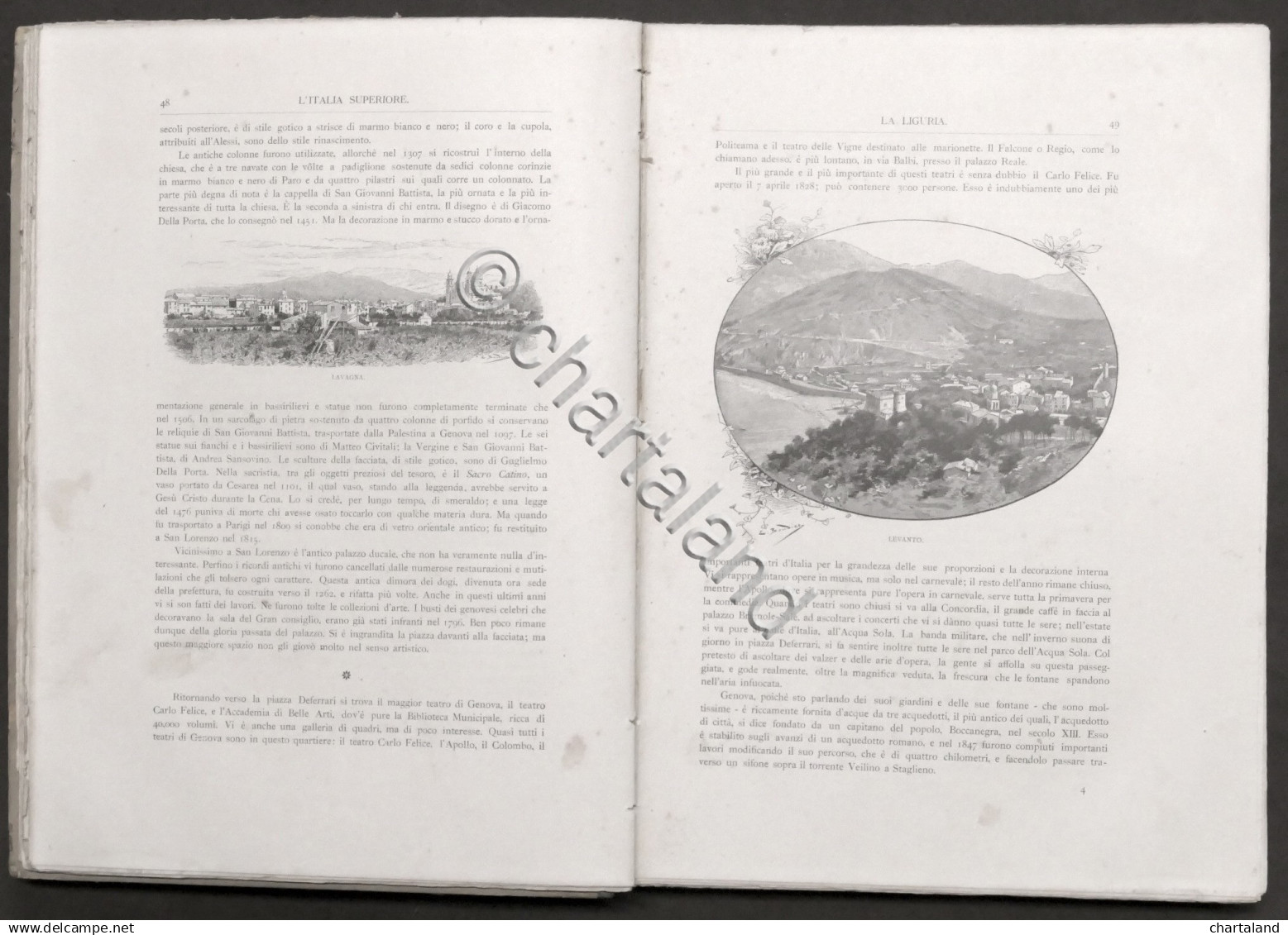 L'Italia Superiore Piemonte Liguria Lombardia Veneto Emilia-Romagna Toscana 1892 - Other & Unclassified