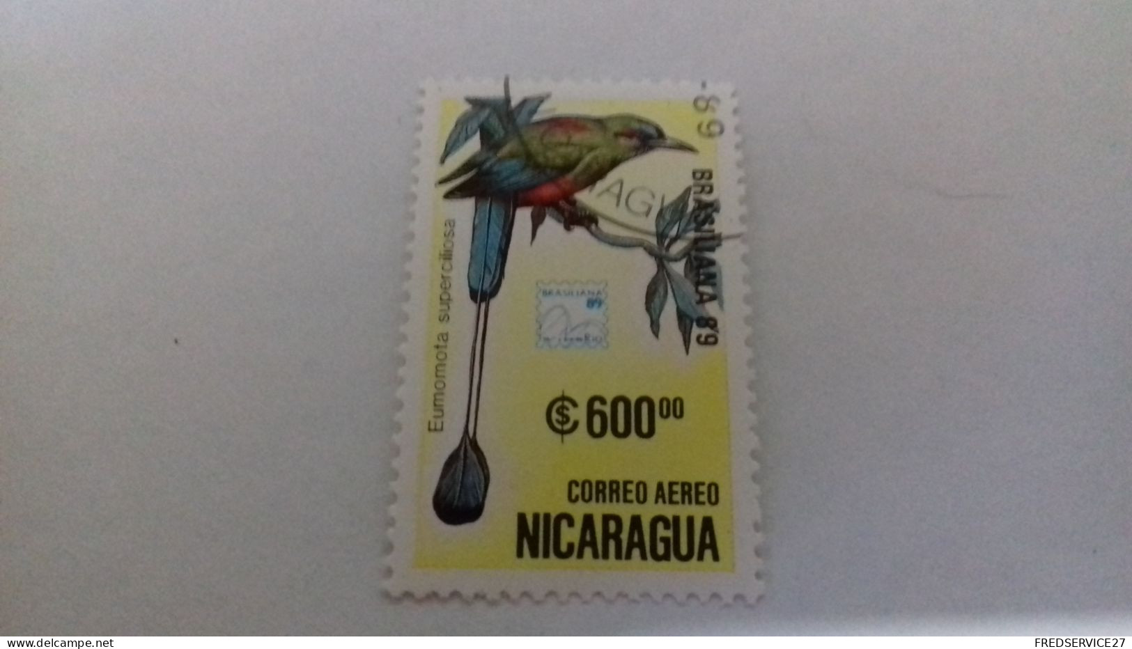 LR / NICARAGUA BRASILIANA 89 CORREO AEREO OISEAU - Nicaragua