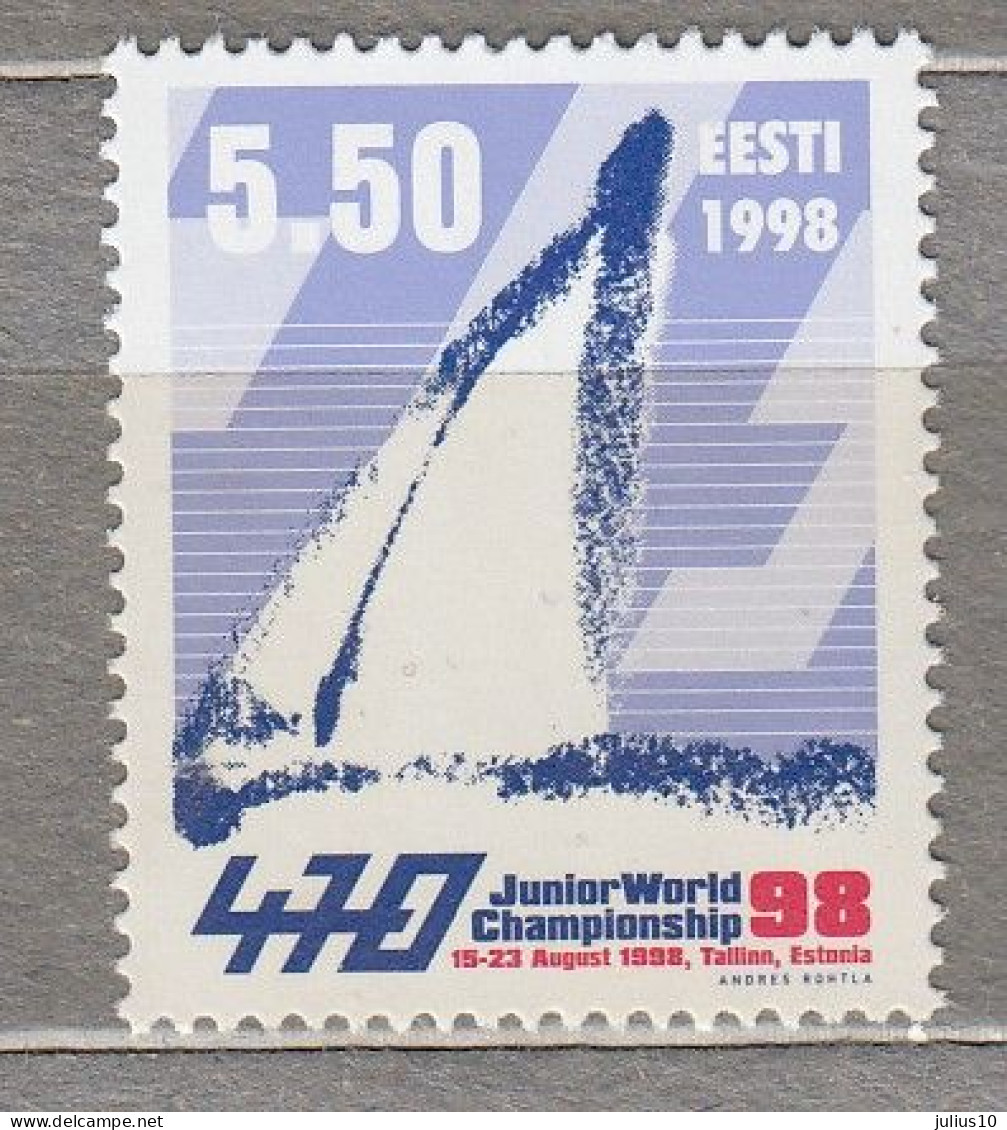 ESTONIA 1998 Yachting MNH(**) Mi 329 # Est324 - Sailing