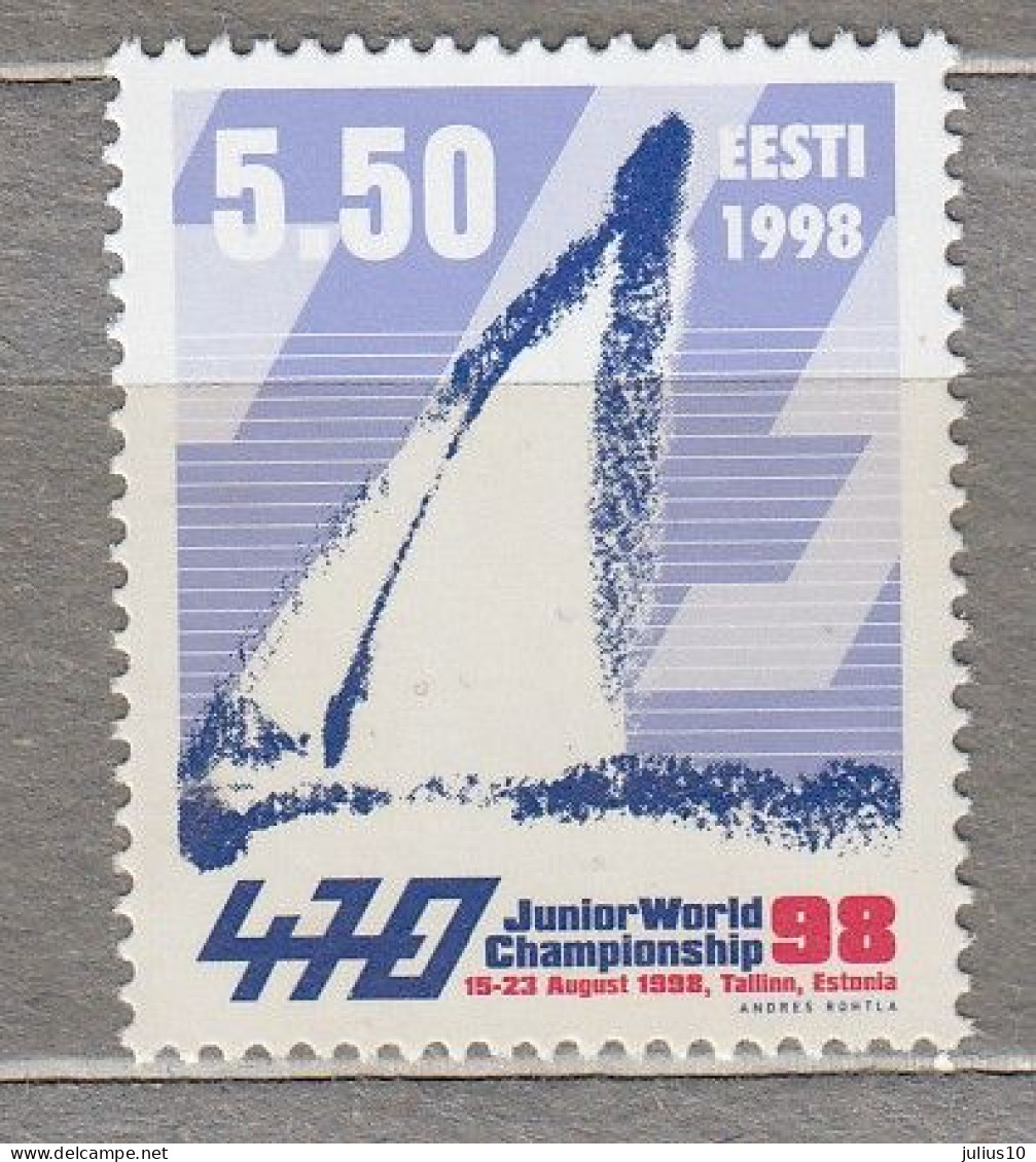 ESTONIA 1998 Yachting MNH(**) Mi 329 # Est324 - Zeilen