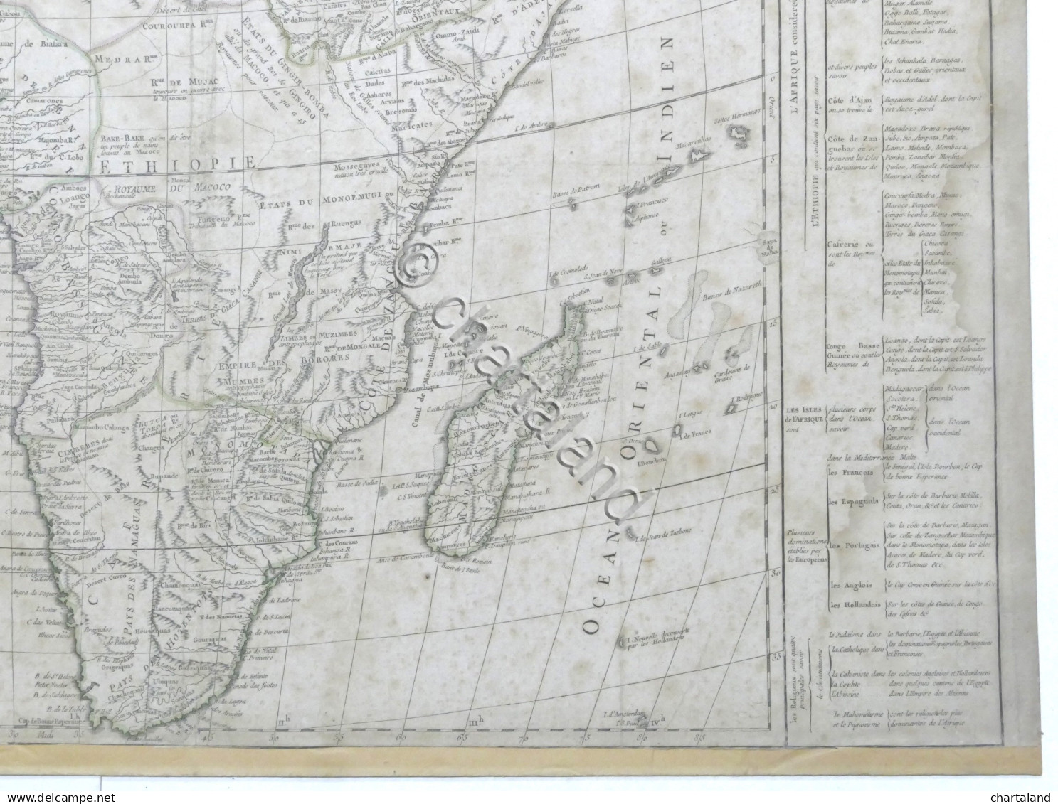 Carta Geografica  Afrique Divisée En Ses Principaux Empires Et Royaumes - 1795 - Otros & Sin Clasificación