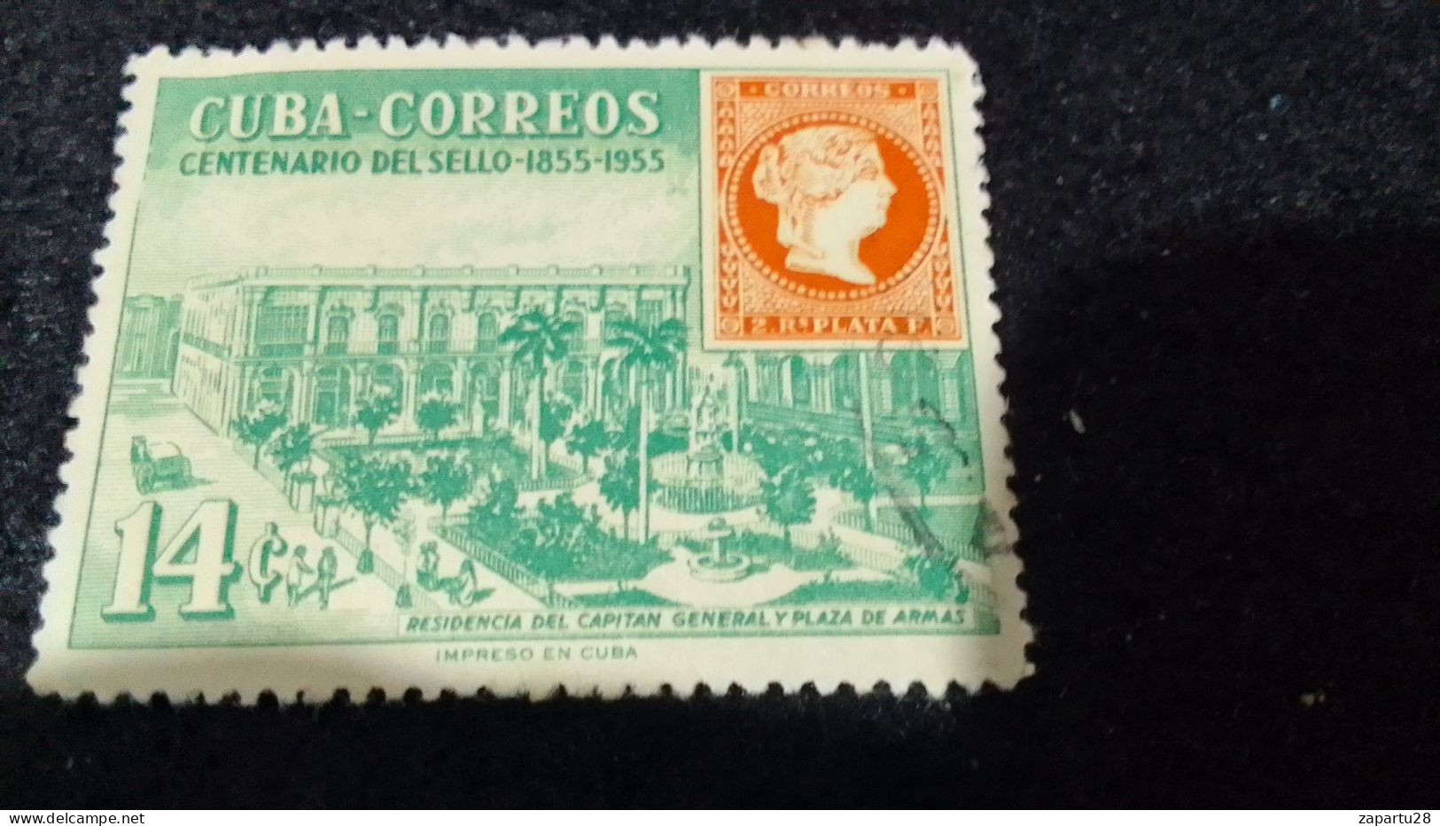 CUBA- 1950--65- 14 C.    DAMGALI - Usados