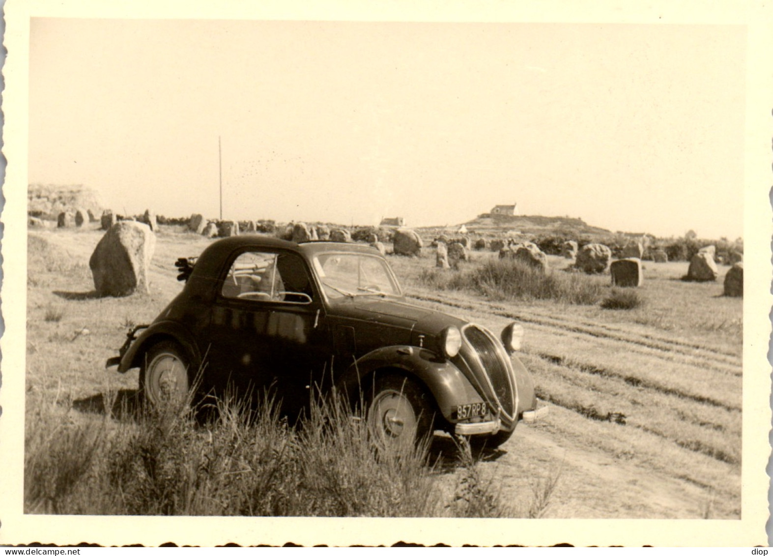 Photographie Photo Vintage Snapshot Amateur Automobile Voiture  - Auto's